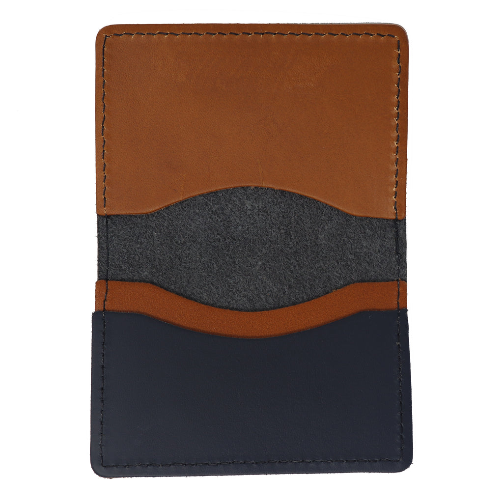Leather Folded Card Wallet